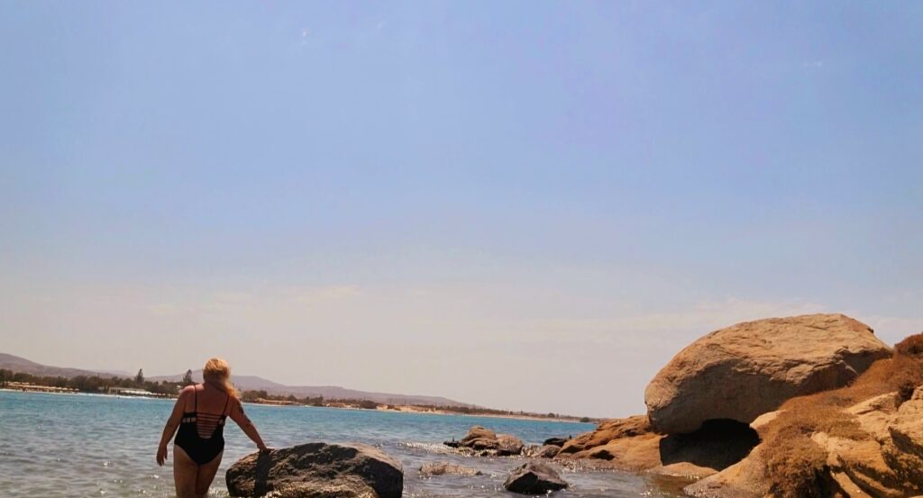 beach on Naxos in Greece